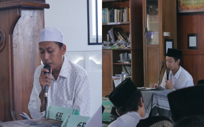 Penuh Kidmah, Santri MI Qudsiyyah Mengikuti Khataman Kitab Nahwu Al-Jurumiyah